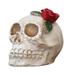 Skull Head Ornament Haunted House Prop Horrible Resin Skull for Decor Use