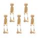 Solid wood toy 5PCS Cartoon DIY Wooden Toys Creative DIY White Embryo Toy Funny DIY Wooden Drawing Toy Adorable DIY Wooden Drawing Toy Early Educational Toy for Kids Child Playing