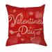 Fnochy Clearance Valentine s Day Linen Pillowcase Printing Sofa Cushion Home Decoration 45 x 45cm