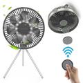 AYMZ Camping Tent Fan Remote Control LED Lantern Portable Fan 5 Speeds 10000mAh Battery Operated USB Rechargeable Fans for Fishing Camping Bedroom Workplace Outdoor Travel