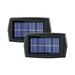 COFEST Solar Wall Lights 8 LED Outdoor Solar Lights Waterproof Land-scape Spotlights Garden Lights Wireless Solar Powered Outdoor Lights/Lighting For Yard Walkway Black C 2PC