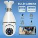 1pc Light Bulb Camera 360 Degree Light Bulb Wireless Camera 2.4G/5G WiFi Home WiFi Camera 1080P Remote Control By Mobile Phone Full Color Night Vision Indoor Ceiling Camera