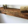 36 W X 7 D X 2 3/4 H Rustic Fireplace Mantel Shelf Floating Solid Reclaimed Barn Wood With Hardware