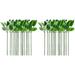 Rose Stem 40 Pcs Artificial Rose Stems DIY Floral Arrangement Floral Stem with Leaves