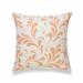 Hofdeco Fall Decorative Throw Pillow Cover ONLY for Couch Sofa Bed Orange Floral 18 x18