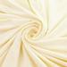 Solid DBP Fabric - Double Brushed Polyester 4 Way Stretch - Ivory - 1 Yard