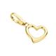 Giorgio Martello Milano - Charm Floating Heart, vergoldet, Silber 925 Charms & Kettenanhänger Gold Damen