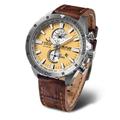 Vostok Europe Mädchen Analog Chronograph Uhr mit Leder Armband 320A655-L