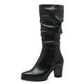 Tamaris Damen Klassische Stiefel, Frauen Stiefel,TOUCHit-Fußbett,lederstiefel,langschaftstiefel,reißverschluss,boots,BLACK,36 EU