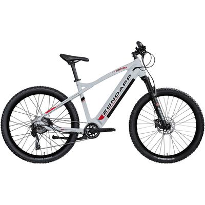 E-Bike ZÜNDAPP "Z898" Gr. 48, rot (weiß, rot), E-Bikes, 48cm, 27,5 Zoll (69,85cm), Pedelec, Elektrofahrrad für Damen u. Herren, MTB, Topseller