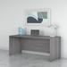 Huckins Desk Wood in Gray Laurel Foundry Modern Farmhouse® | 29.84" H x 59.45" W x 29.37" D | Wayfair EB4DF925FCA84762AFF926C9ADA40605