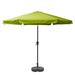 CorLiving 10Ft Round Tilting Patio Umbrella & Round Umbrella Base Metal in Green | 98 H x 117 W x 117 D in | Wayfair PPU-240-Z1