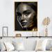 Everly Quinn Zanyiah Bohemian Chic Woman Vintage Gold IV On Canvas Print Metal in Gray | 32 H x 24 W x 1 D in | Wayfair