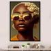 Everly Quinn Contemporary Portrait Of Young African American Wo Contemporary Portrait Of Young African American Woman On Canvas Print Metal | Wayfair