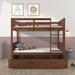 Harriet Bee Marchmont Full Over Full Bunk Bed w/ Trundle Wood in Gray | 59.9 H x 57 W x 79.5 D in | Wayfair 3F499A291B06437EAA780C8FB9C68057