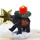 Chandelier ours de noël noir bougeoir artisanat centre de Table Statue de maison