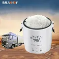 Car Mini Rice Cooker 12v 24V 220V Car Multicooker Self-driving Soup Porridge Portable Truck Smart