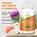 Milk Thistle Artichoke & Dandelion Dual Action Milk Thistle Extract 300mg Liver Protectant Fatty