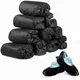100Pack Disposable Shoe Covers Black Non Slip Boot Booties Covers for Indoors Outdoors Floor Carpet