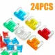 24pcs Micro Mini Blade Fuses Assorted Kit Set Car Auto Truck SUV Low Profile APS