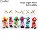Funny Colorful Pull String Puppet Clown Wooden Marionette Handcraft Toys Joint Activity Doll Kids