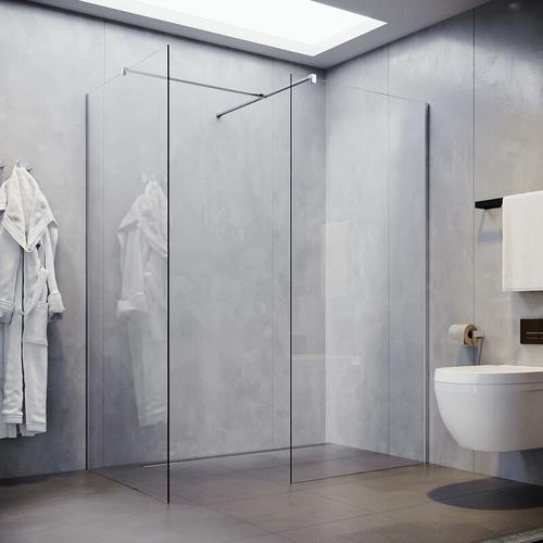Sonni – 8mm Walk in Dusche Duschwände Duschwand Duschabtrennung nano Glas Klares Sicherheitsglass