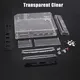 TRN Black For Wii Full Case Cover Housing Shell With Buttons for Nintend Wii Transparent Housing