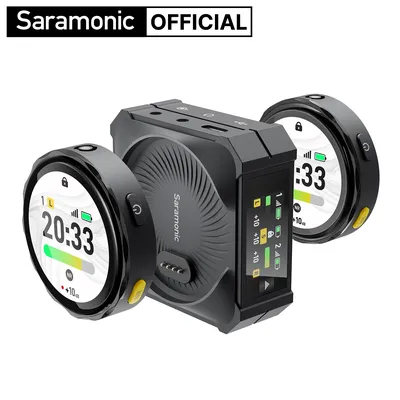 Saramonic BlinkMe B2 Wireless Lavalier Mikrofon für iPhone Android Typ-C DSLR Kameras PC Laptop Youtube Video Aufnahme Vlog