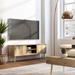 WYNDENHALL Bissell SOLID MANGO WOOD 60 inch Wide Contemporary TV Media Stand in Natural For TVs up to 65 inches