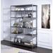 Gaelyn Rustic Grey Oak and Chrome 7-shelf Bookcase
