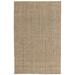 Lenn 5 x 8 Handspun Area Rug, Herringbone Woven Pattern, Brown, Ivory Jute - 5 x 8