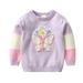 BULLPIANO Girl Boy Knit Sweater Blouse Pullover Sweatshirt Warm Crewneck Long Sleeve Tops for Infant Toddler