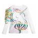 IZhansean Infant Toddler Baby Girls Long Sleeve Tops Unicorn Floral T-Shirt Blouse Autumn Clothes White 3-4 Years