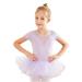 Whlbf Kids Clothing Clearance Baby Girls Children S Dance Clothes Summer Short Sleeves Training Clothes Ballet One-Piece Performance Clothes Skirt Set