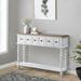 Flikker Dark Charcoal and Antique White Console Table