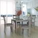 5-Piece Industrial Style Dining Set with Wooden Table and Chairs