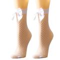 Up to 65% Off Compression Socks for Women Mesh Breathability Big Bow Net Socks Short Fishnet Thin Socks Stockings