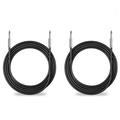 2 1/4 to 1/4 12 FT. 12 Gauge Wire DJ/ PRO Audio Speaker Cable