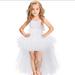 Novobey Girlsâ€™ Dress Bridesmaid Party Wedding Princess Tulle Tutu Dress Ball Gown White 6Y