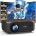 DEELLEEO Projector with 5G WiFi and Bluetooth 10000L Native 1080P Portable Outdoor Video Projector 4K Supported Home Theater Movie Projector with Screen for Phone/PC/TV Stick/PS5