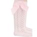 Huakaishijie 1 Pair Kids Baby Girls Cotton Lace Stockings Toddlers Warm Bowknot Long Tube Socks 0-3 Years