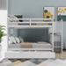 Full-Over-Full Bunk Bed with Twin Trundle, 4 Storage Drawers, Versatile and Safe