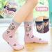 Up to 65% Off Compression Socks for Women 5Pair Kids Socks Cute Print Children Middle Tube Socks Breathability Warm Socks