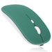 2.4GHz & Bluetooth Rechargeable Mouse for Pad 6 Bluetooth Wireless Mouse Designed for Laptop / PC / Mac / iPad pro / Computer / Tablet / Android Jade Green