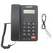 Hemoton Business Fixed Phone Caller ID Telephone Home Office Landline Phone With LCD Screen (Black)