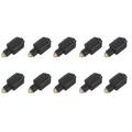 10X Mini Optical Audio Adapter 3.5MM Female Jack to Digital Toslink Male Plug for Amplifier