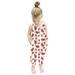 EGNMCR Baby Summer Jumpsuits for Girls Kids Cute Backless Harem Strap Romper Jumpsuit Toddler Pants (Red 5Years) - Baby deals