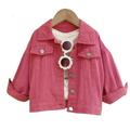 Esaierr Toddler Girls Denim Jackets Outerwear 3-8Y Kids Girls Denim Jean Jackets Coats in Spring Autumn Kids Casual Denim Coat