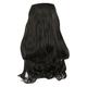 Wigs Human Hair Hair Extensions Secret Hidden Wire in Piece Real Long Thick Straight Curly Headband for Women Glueless Wigs Human Hair Pyrofilament Black