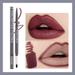 CBGELRT Double Head Lip Liner Lipstick Pen Long Lasting Moisturizing Non Stick Cup Lip Glaze Lip Gloss Pencil Lipliner Makeup Camouflage